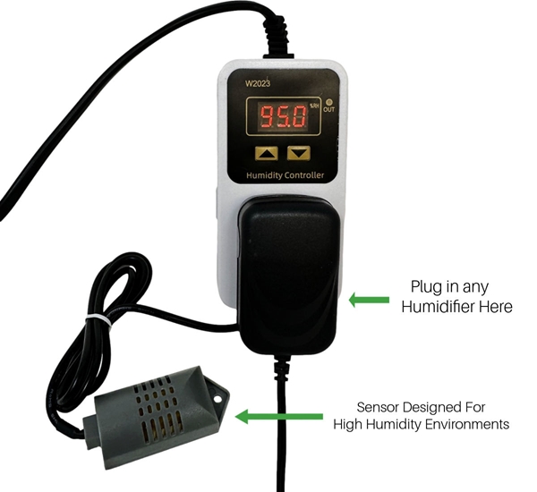 KT3300 Hygrostat Digital Humidity Controller 20~95%RH Humidification  Dehumidification Mode With Sensor