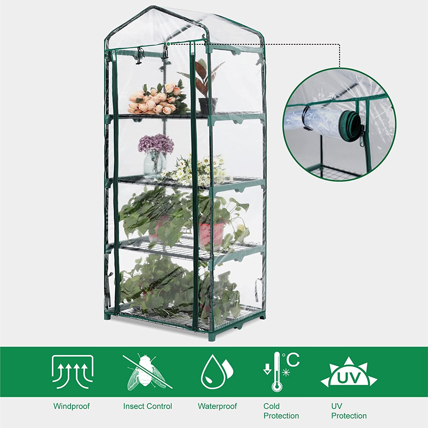 Mini Greenhouse 4-Shelf Indoor Martha Fruiting tent